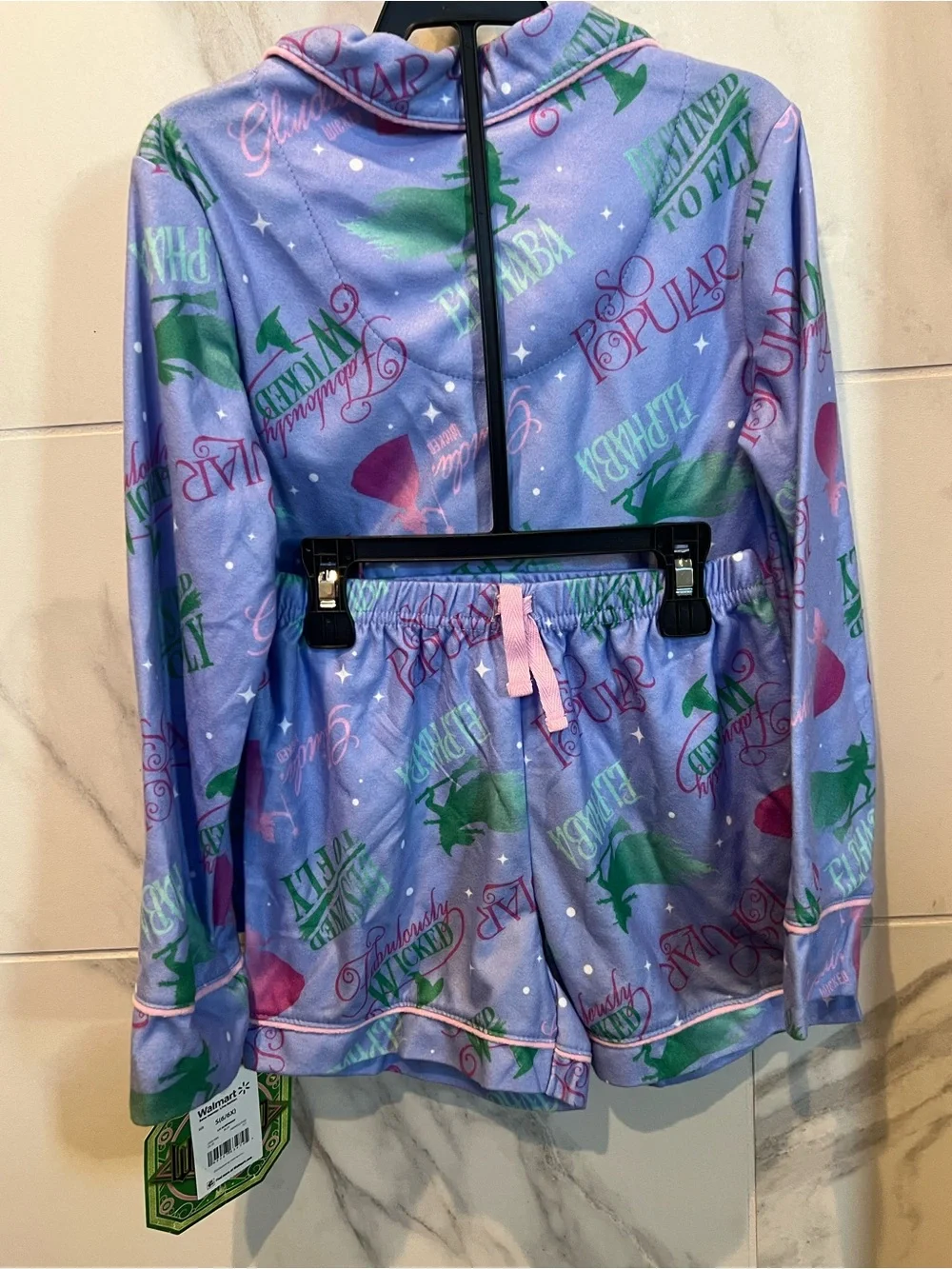Wicked Girls Long Sleeve Coat and Shorts Pajama Set NWT $15 size 6/6x